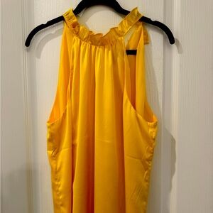 Satin Ruched Neck Shell